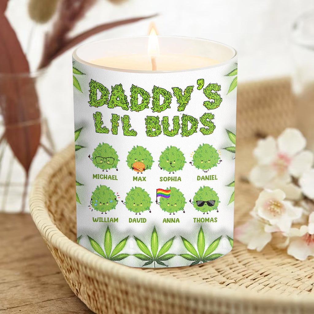 Der coolste Papa aller Zeiten – Personalisierte Vaterkerze mit Holzdeckel