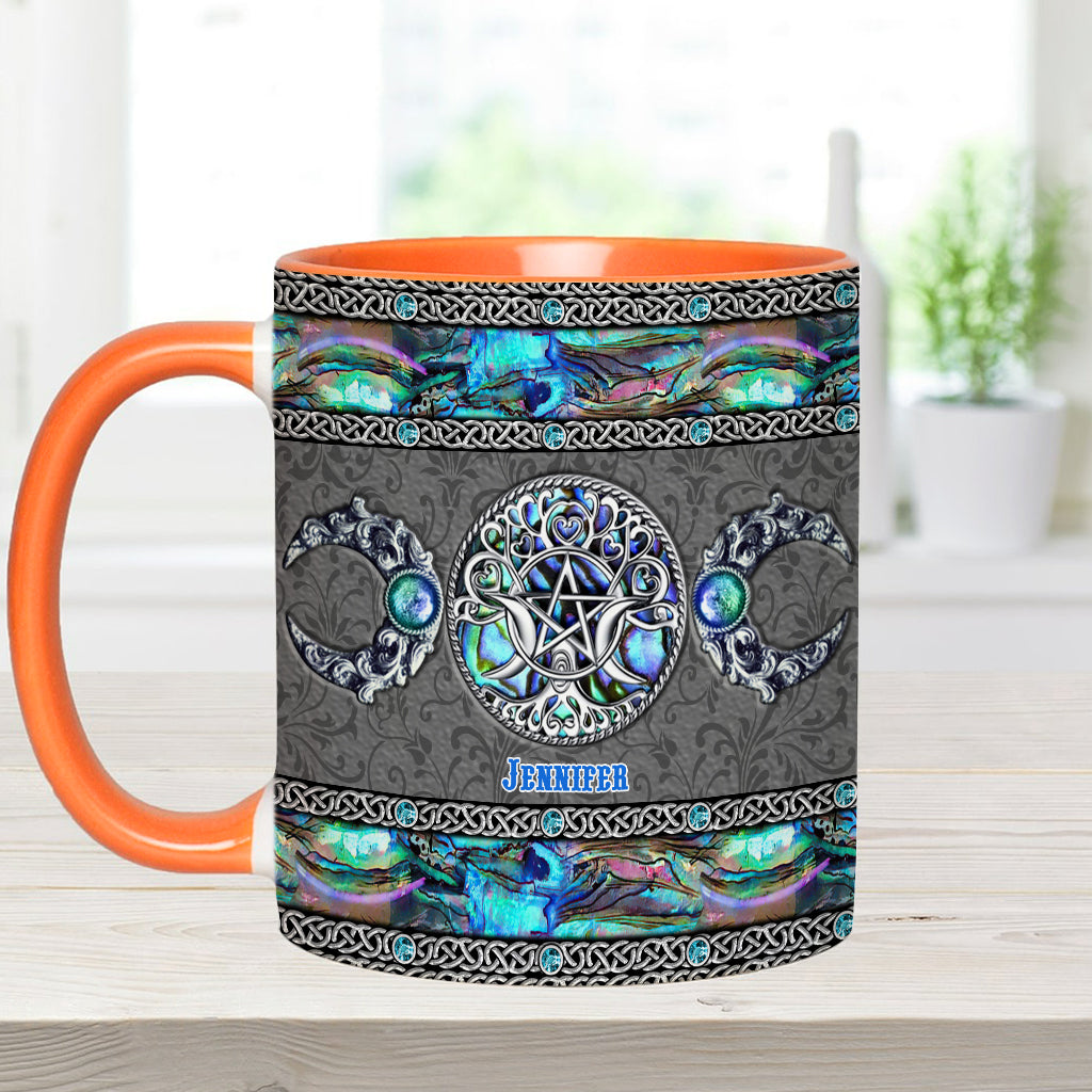 Tripple Moon - Personalized Witch Accent Mug