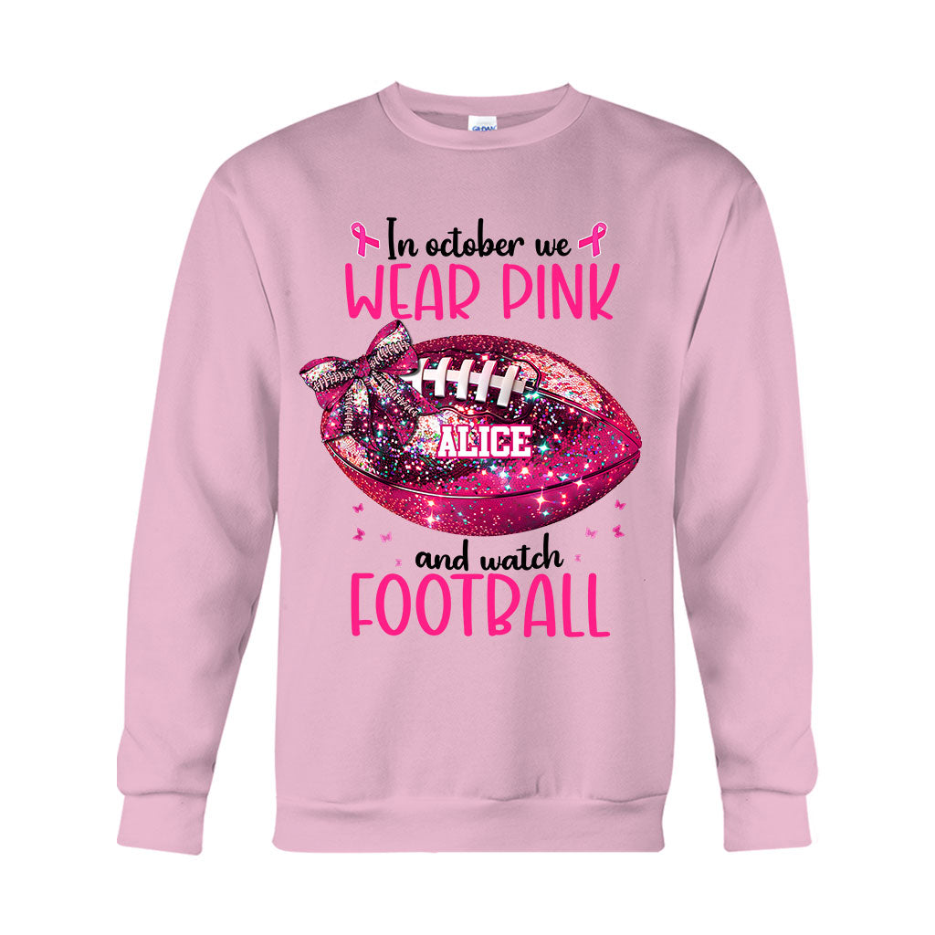 Im Oktober schauen wir zu – personalisiertes Fußball-T-Shirt und Hoodie
