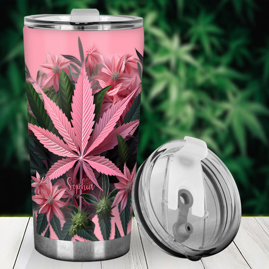 Pink Stoner Chick – Personalisierter Weed-Becher