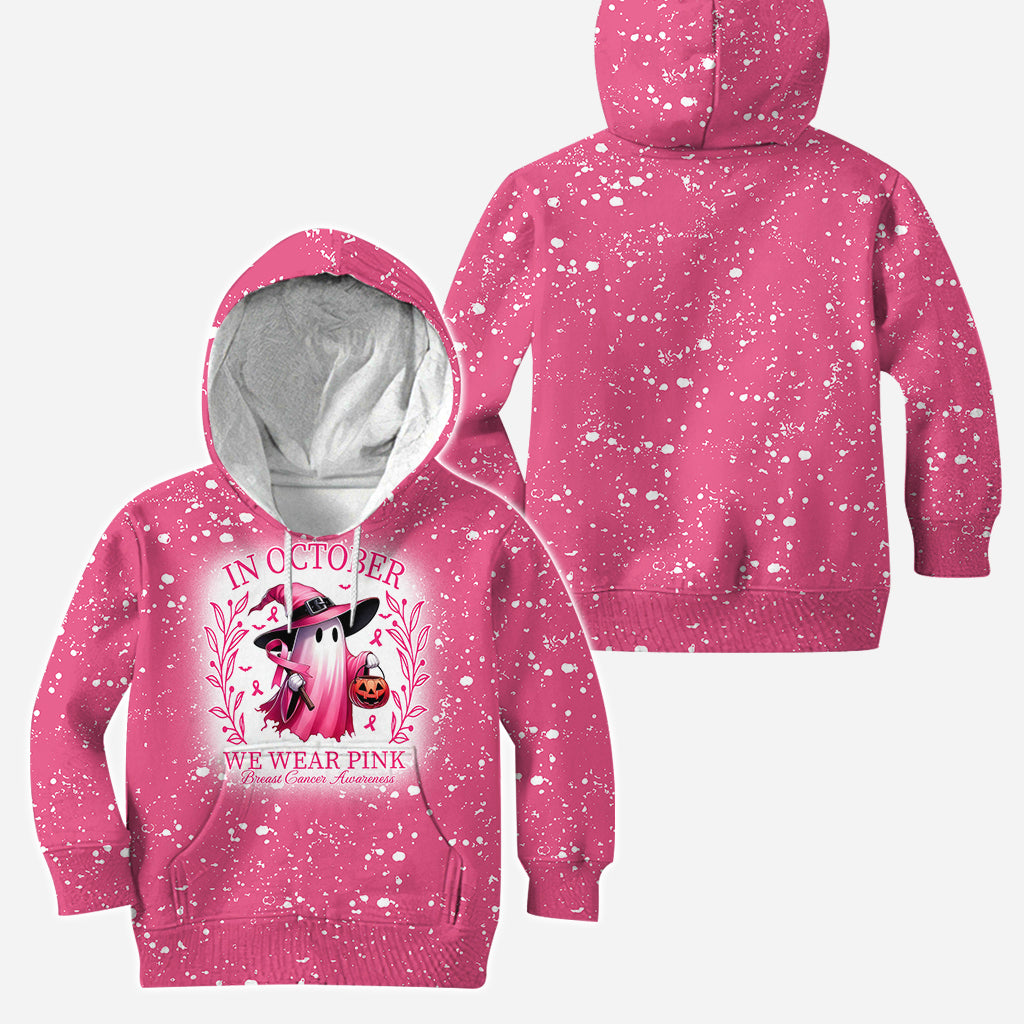 In October We Wear Pink Breast Cancer Awareness Hoodie and Leggings