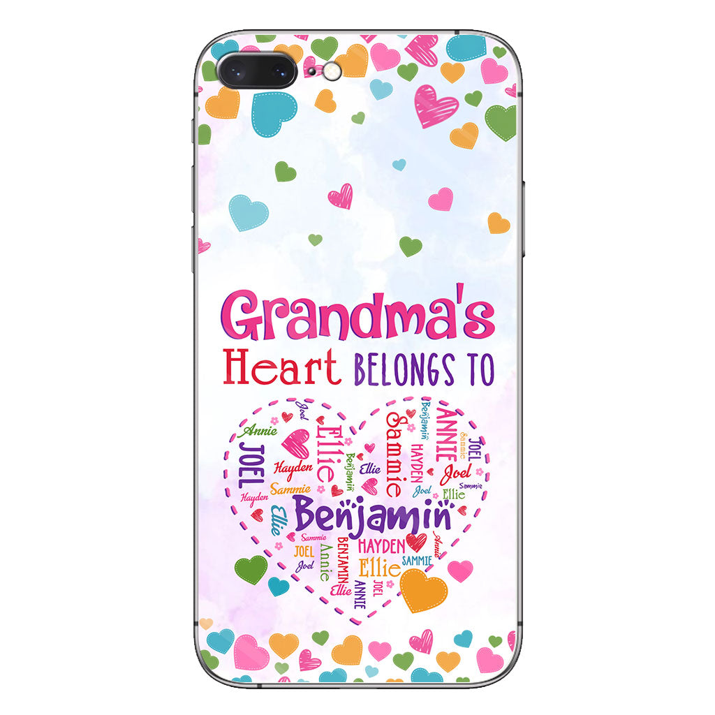 Grandma's Heart - Personalized Grandma Phone Case