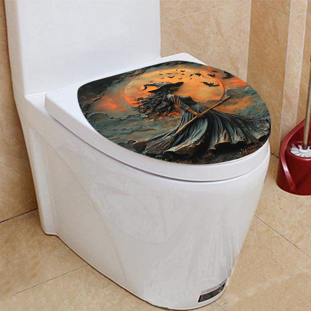 Beautiful Witch Witch Bathroom Curtain & Mats Set