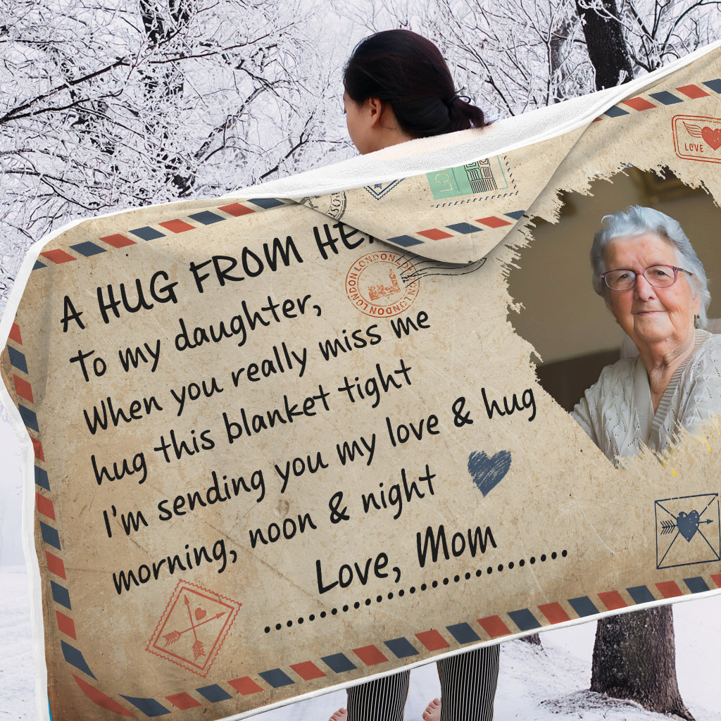 Eine Umarmung aus dem Himmel – Personalisierte Gedenkdecke mit Kapuze