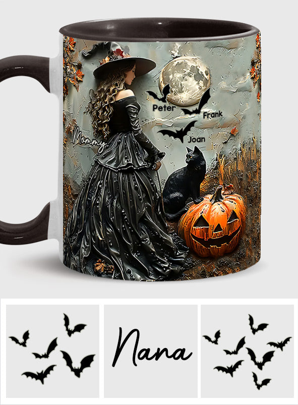 Fröhliches Halloween – personalisierte Tasse mit Muttermotiv