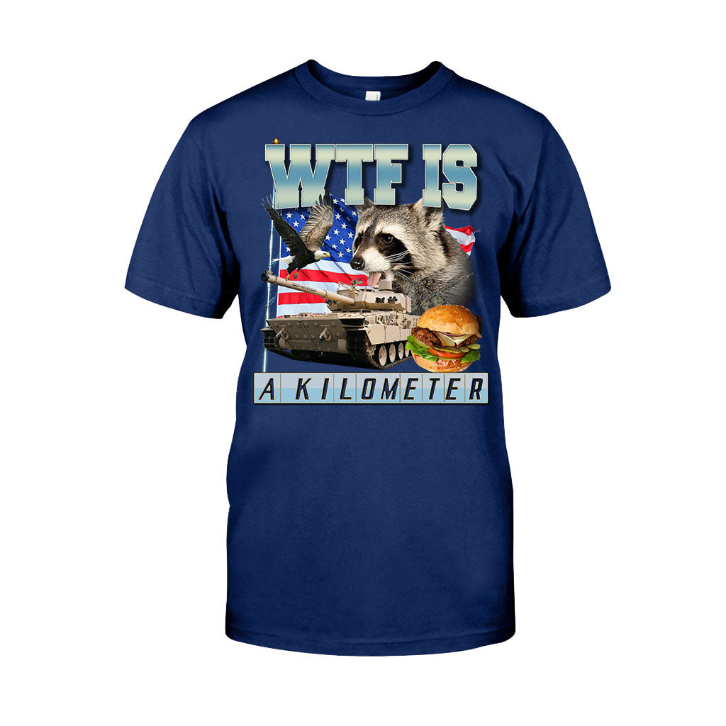 Was zum Teufel ist ein Kilometer? – Waschbär-T-Shirt und Hoodie
