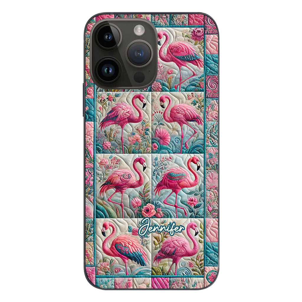 Vintage Flamingo – Personalisierte Flamingo-Handyhülle