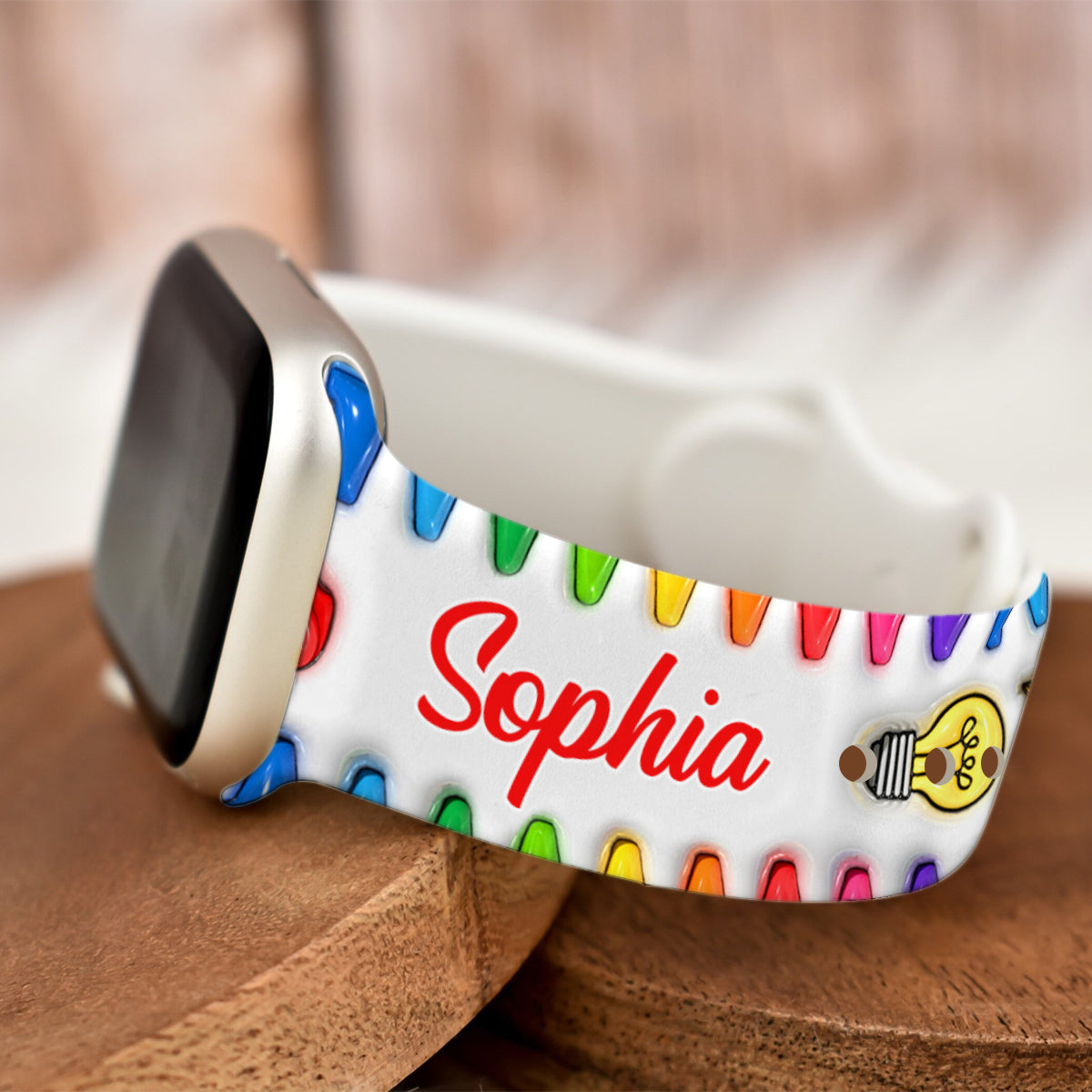 Lehren, Lieben, Inspirieren – Personalisiertes Apple Watch-Armband für Lehrer