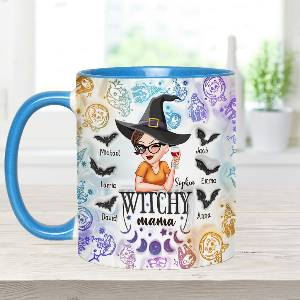 Witchy Mama Grandma - Personalized Witch Accent Mug