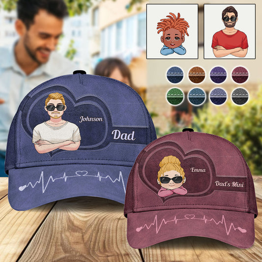 Papa & Papas Mini - Personalisierte klassische Vaterkappe