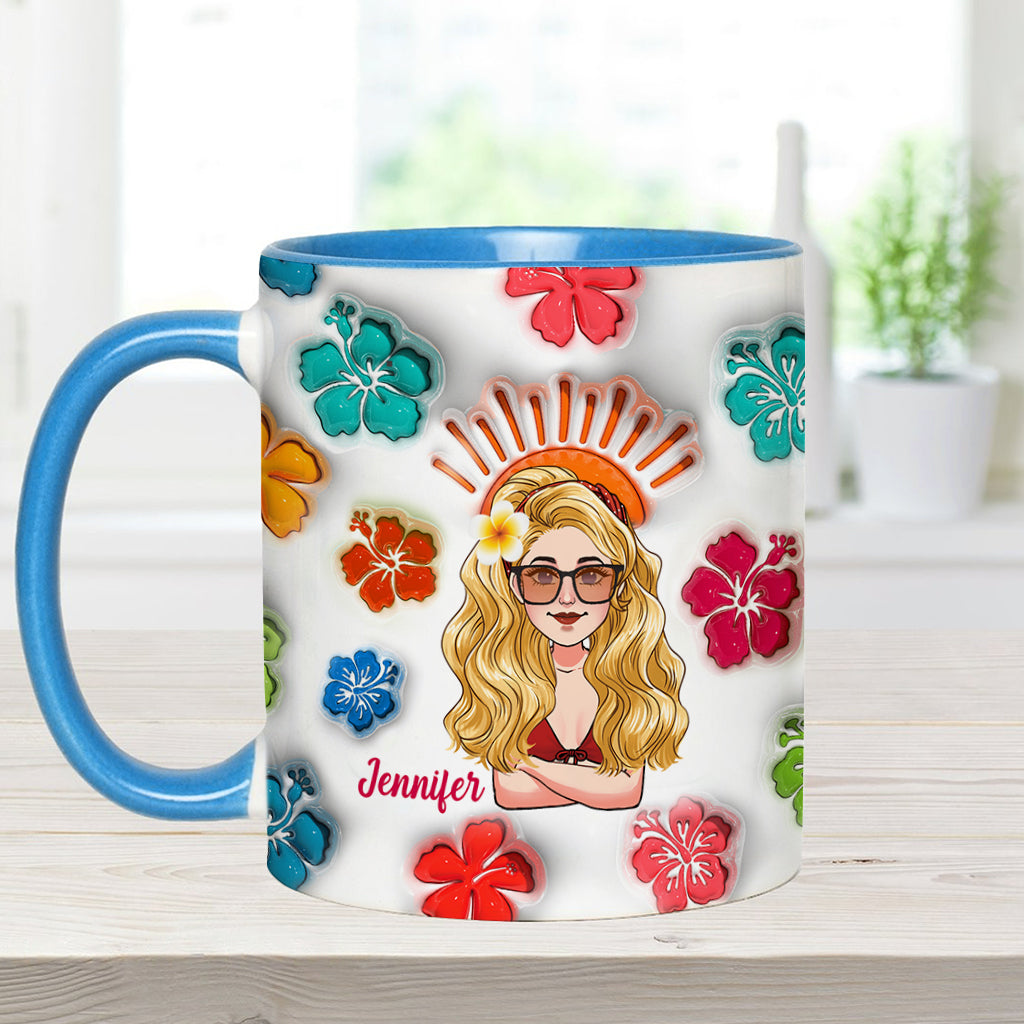 Sommerfeeling – Personalisierte Tasse für Meeresliebhaber