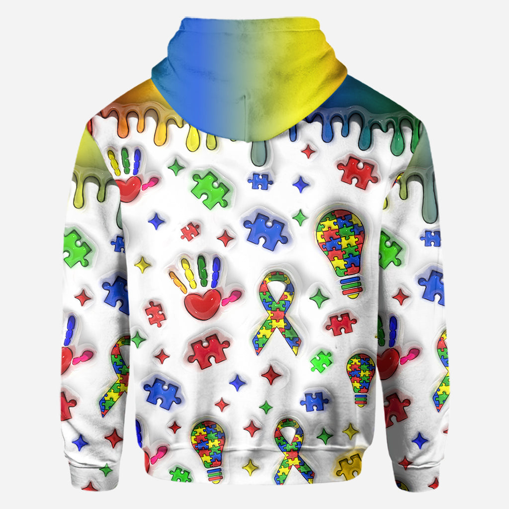 Autismus-Aufklärung – Personalisiertes T-Shirt mit Autismus-Aufklärung