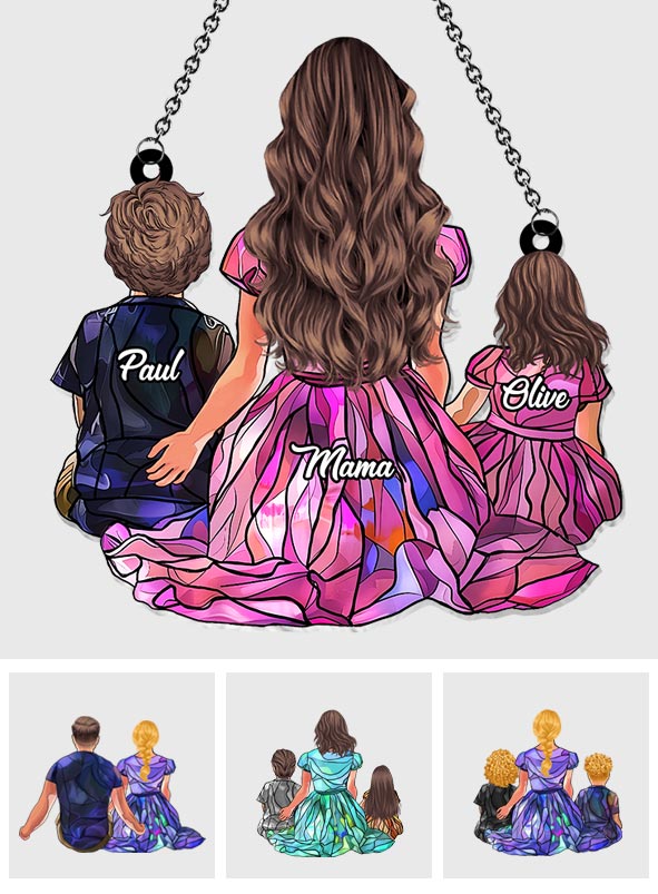 Familiengeschenk – Personalisierter Familien-Fensterhänger-Sonnenfänger