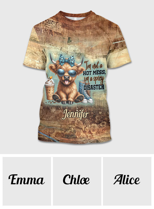 I'm Not A Hot Mess - Personalized All Over Shirt