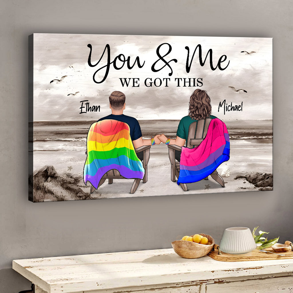Wir schaffen das – Personalisierte Leinwand und Poster zur Unterstützung der LGBTQ+-Community