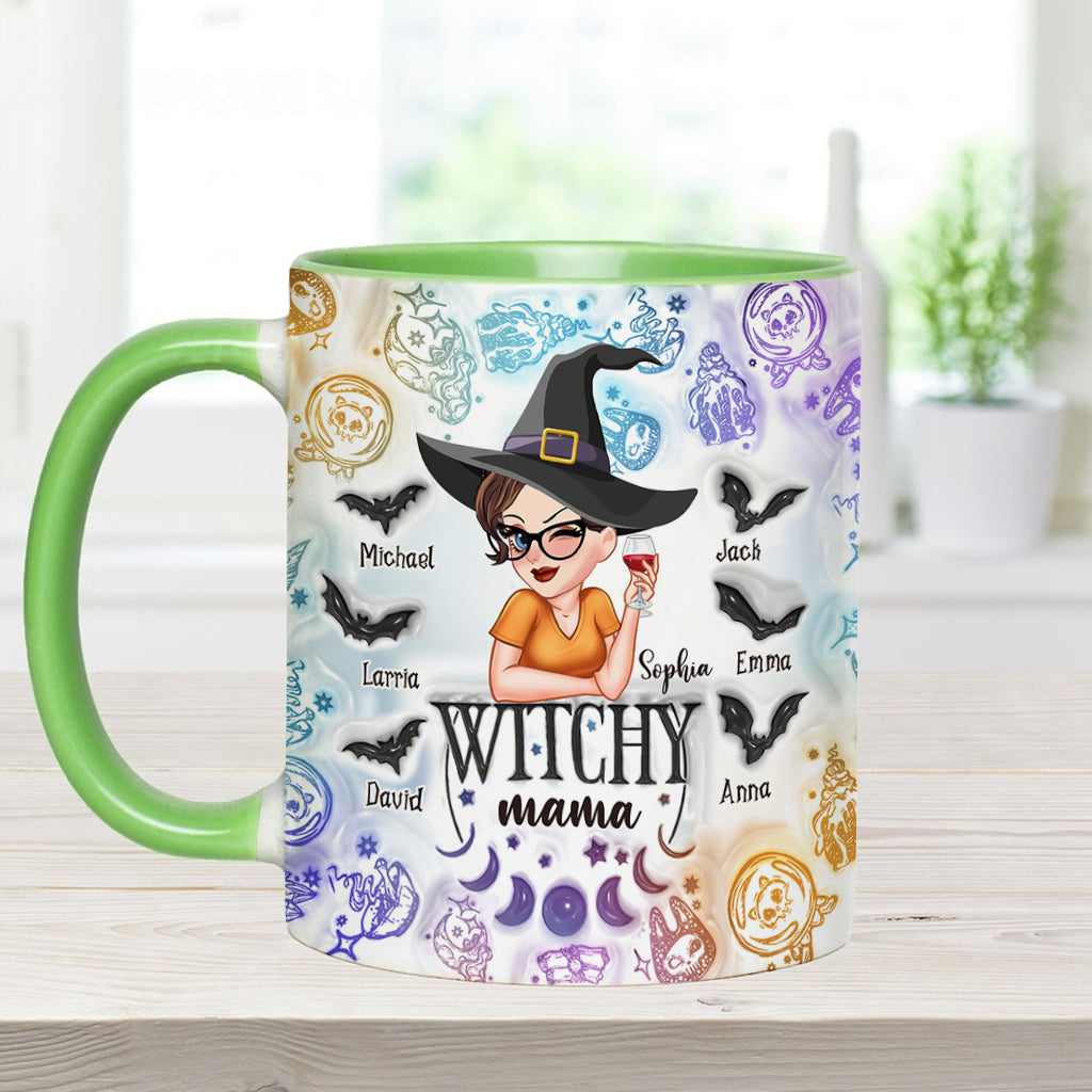 Witchy Mama Grandma - Personalized Witch Accent Mug