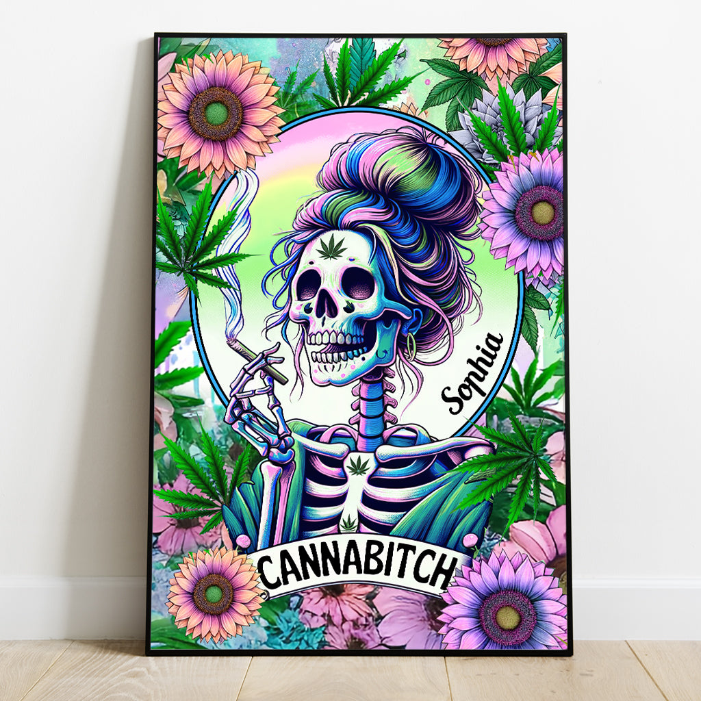 Cannabitch - Personalized Weed Canvas And Poster