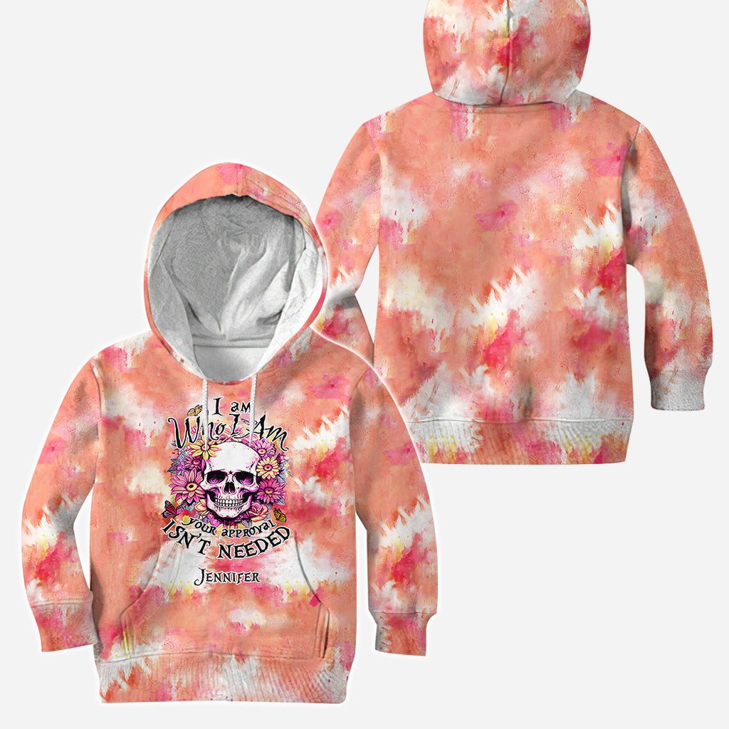 Ich bin, wer ich bin – Personalisierter Totenkopf-Hoodie und Leggings