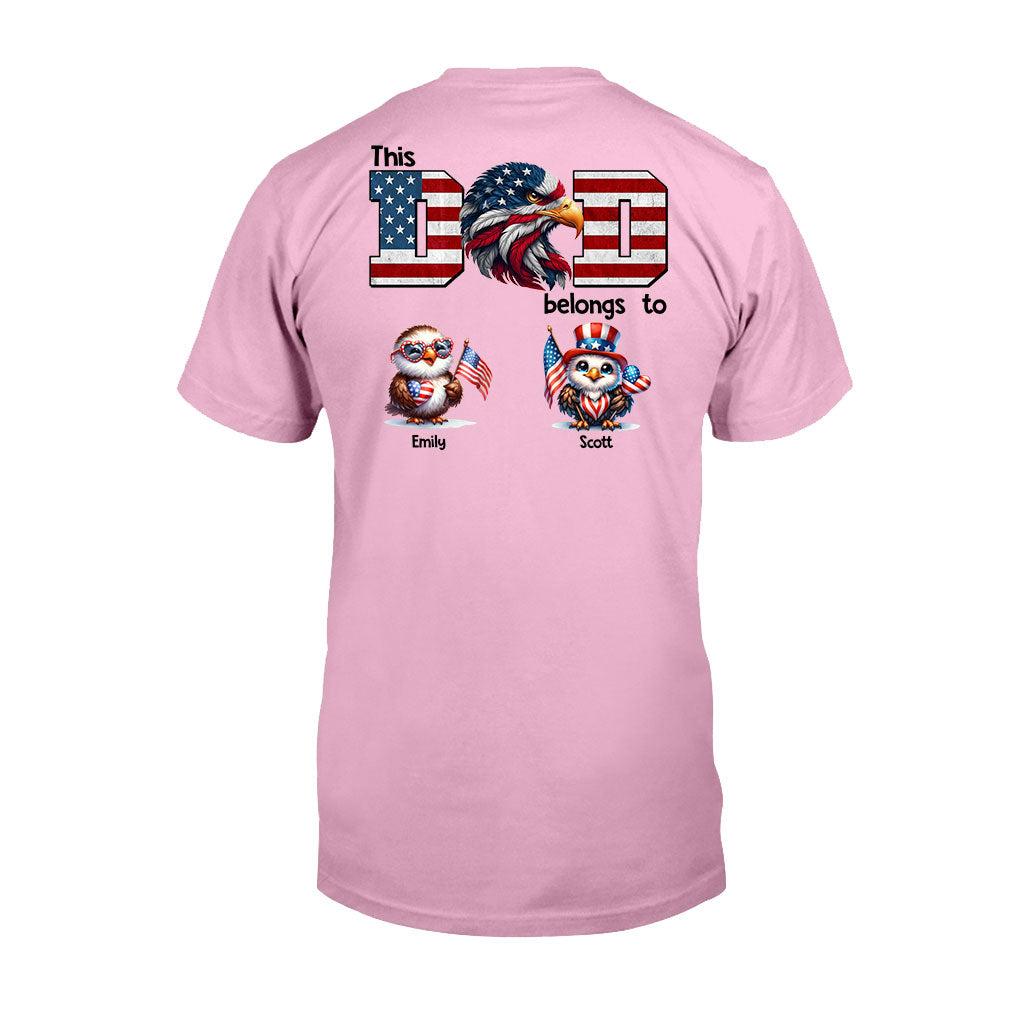 Adler-Papa – Personalisiertes Vater-T-Shirt und Hoodie