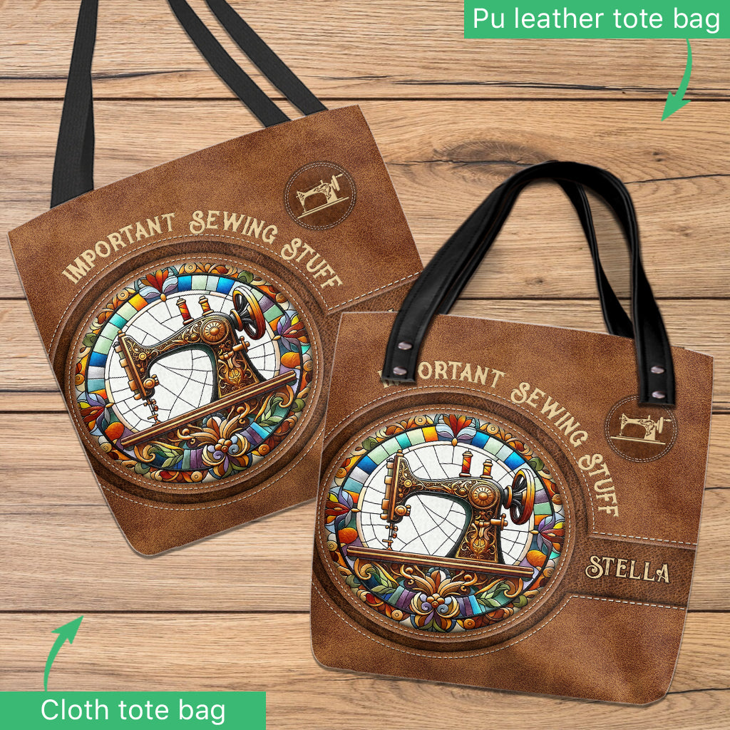 Important Sewing Stuff - Personalized Sewing Tote Bag