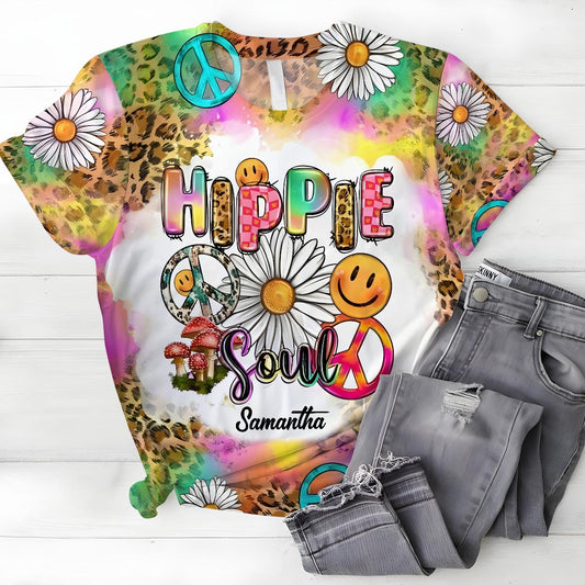 Hippie-Soul-Western-Stil – Personalisiertes Hippie-Allover-Shirt