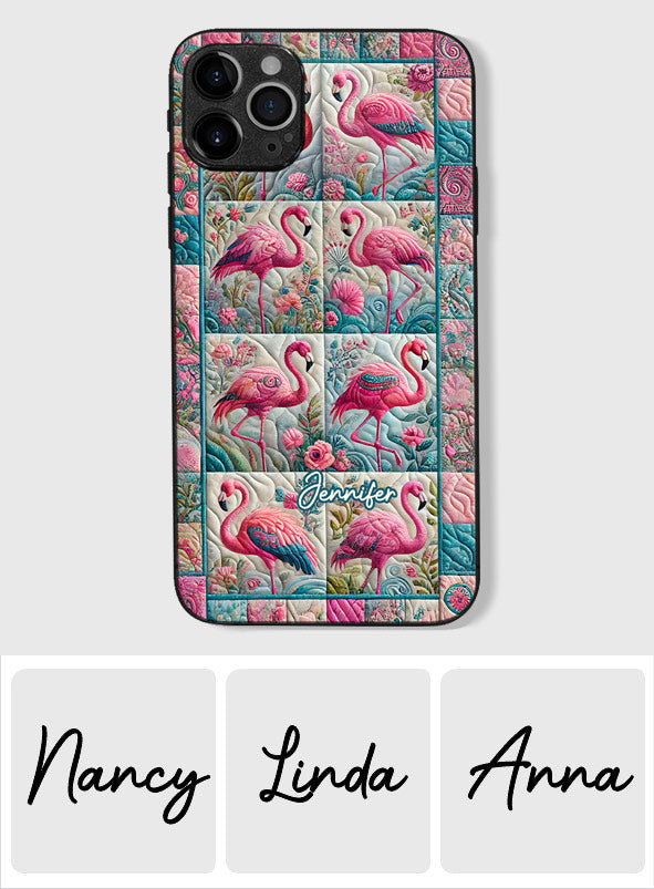 Vintage Flamingo – Personalisierte Flamingo-Handyhülle