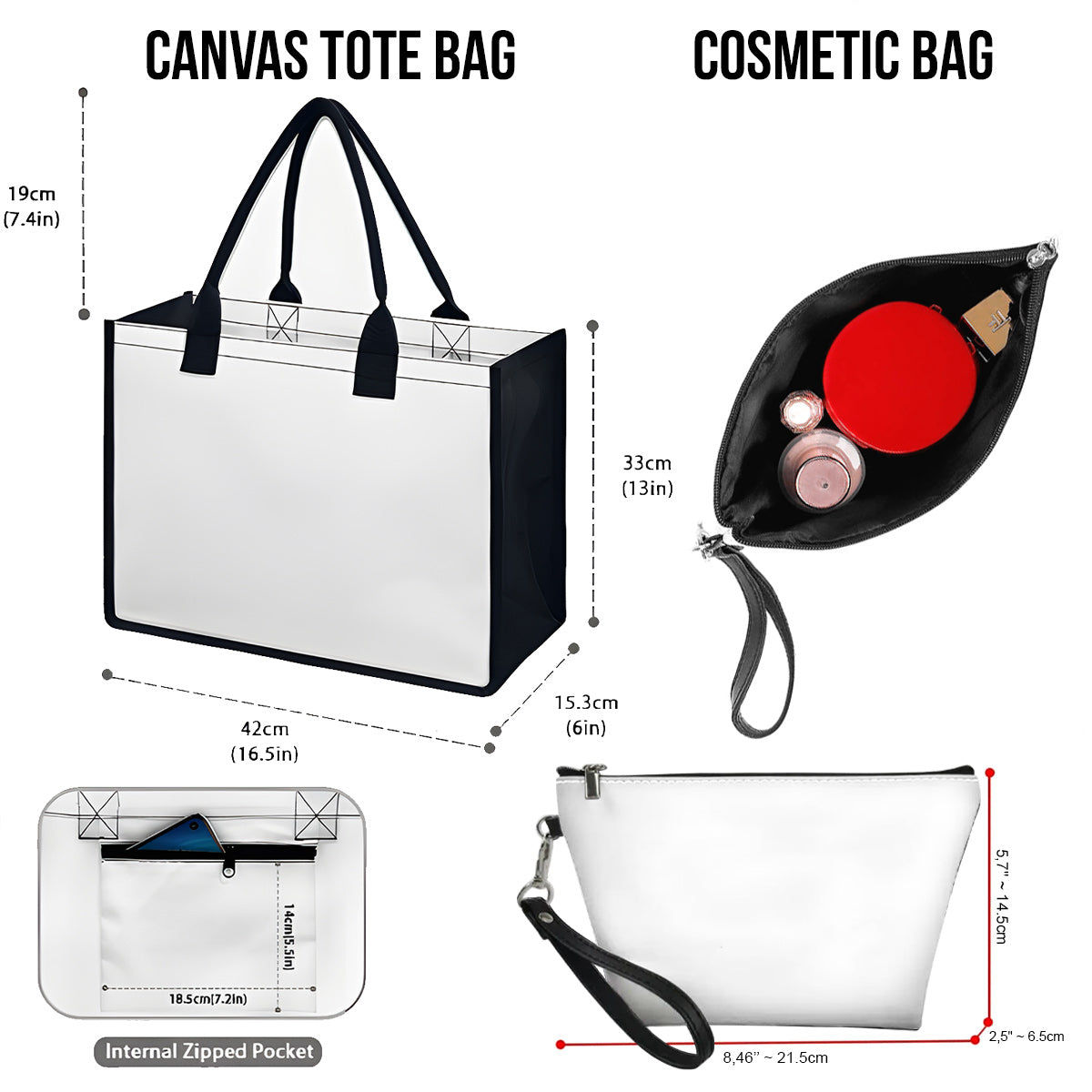 Mutter Scheiße, vielleicht 420 – Personalisierte Tragetasche und Kosmetiktasche aus Canvas mit Weed-Motiv