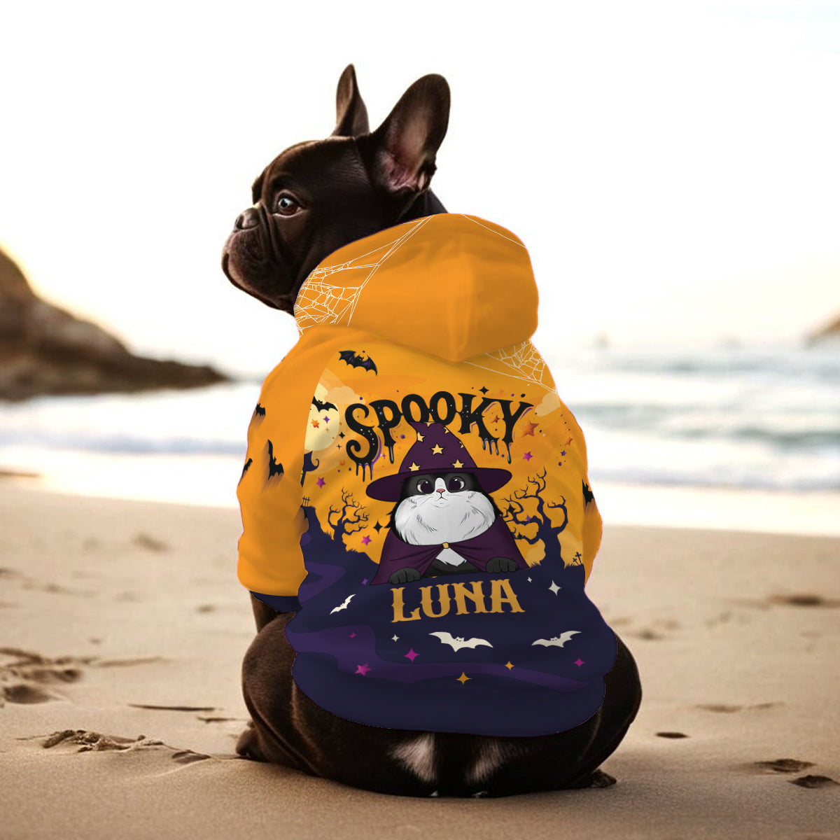 Gruseliger Hunde- und Katzen-Hoodie – Personalisierter Hunde- und Haustier-Hoodie