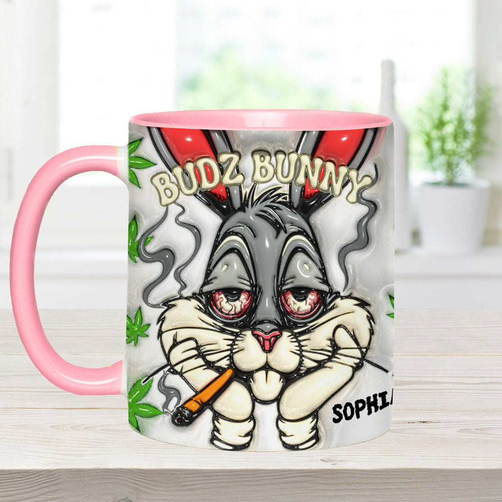 Dope Bunny – Personalisierter Becher mit Weed-Akzent