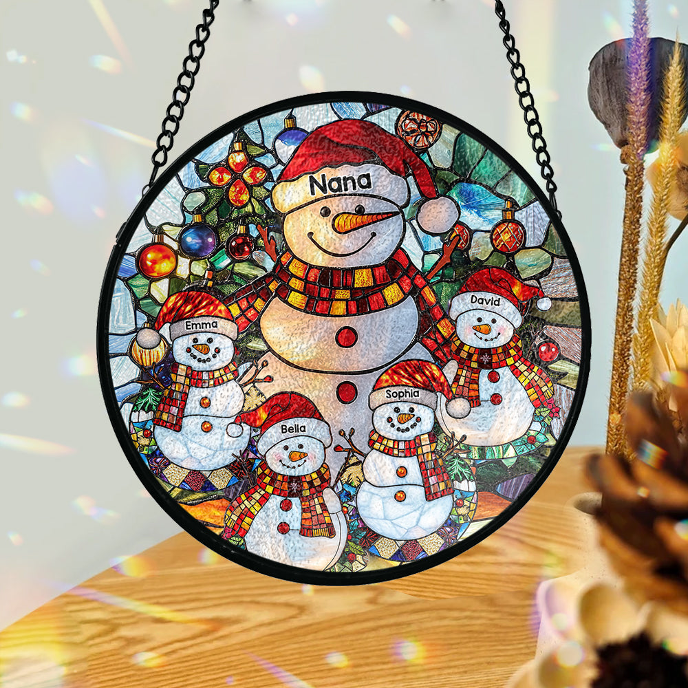 Gesegnet, Oma genannt zu werden – Personalisierter Oma-Glas-Sonnenfänger