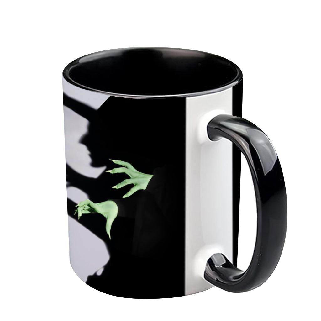 Halloween-Hexenschatten - Personalisierte Tasse mit Hexenmotiv