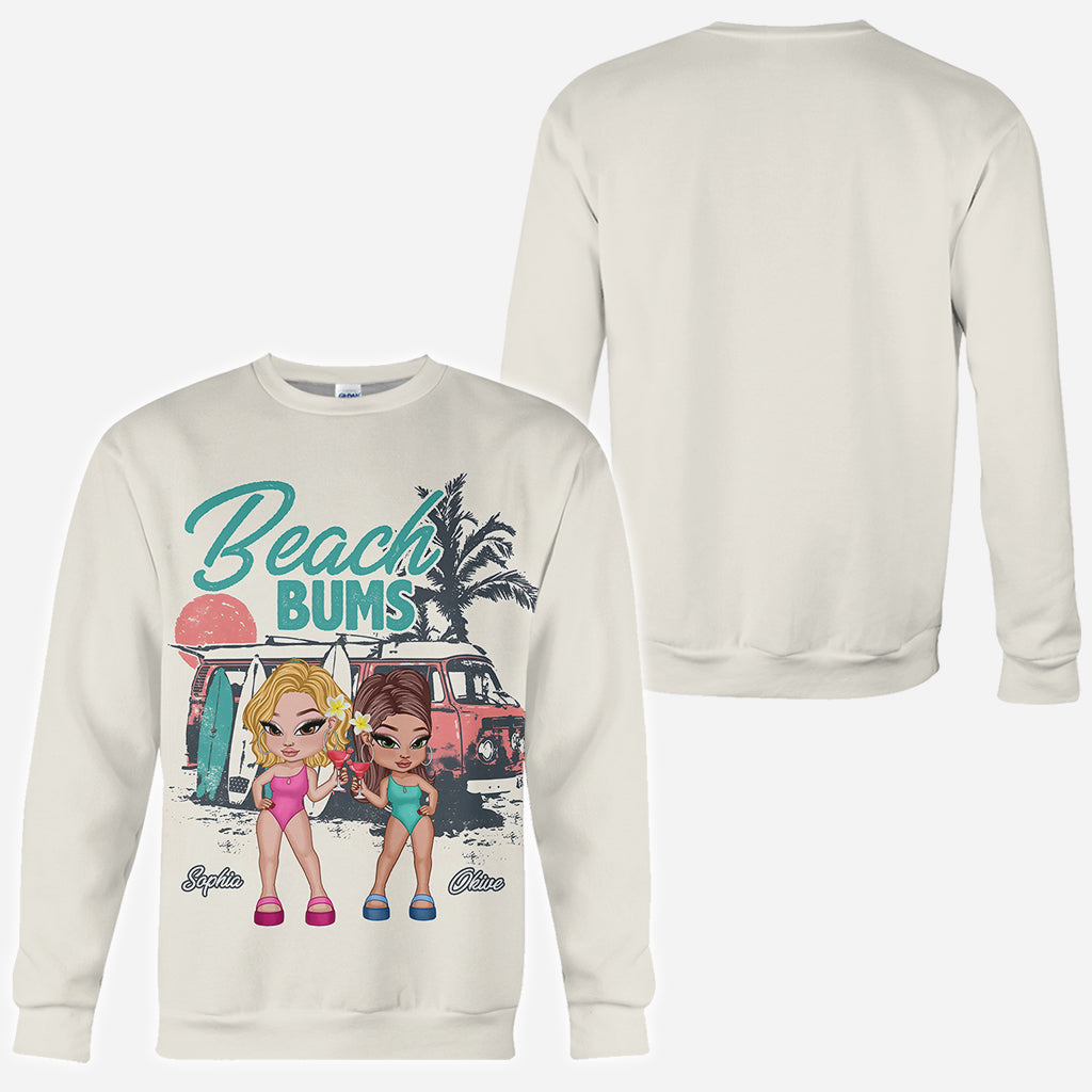 Beach Bums - Personalized Bestie All Over Shirt