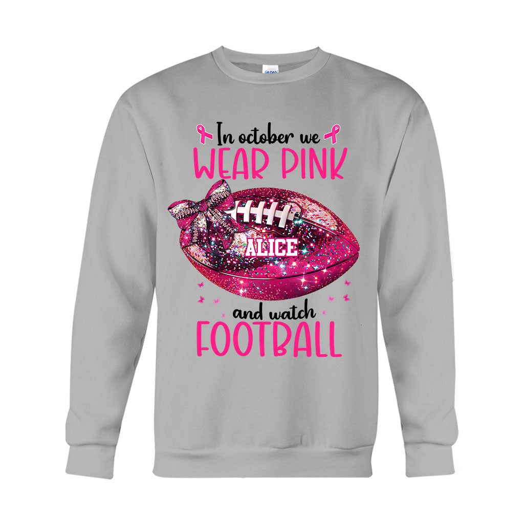 Im Oktober schauen wir zu – personalisiertes Fußball-T-Shirt und Hoodie