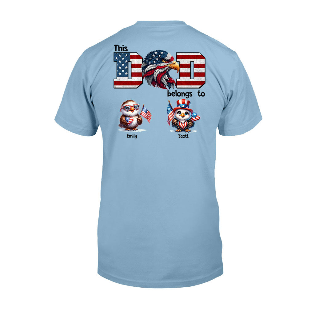 Adler-Papa – Personalisiertes Vater-T-Shirt und Hoodie