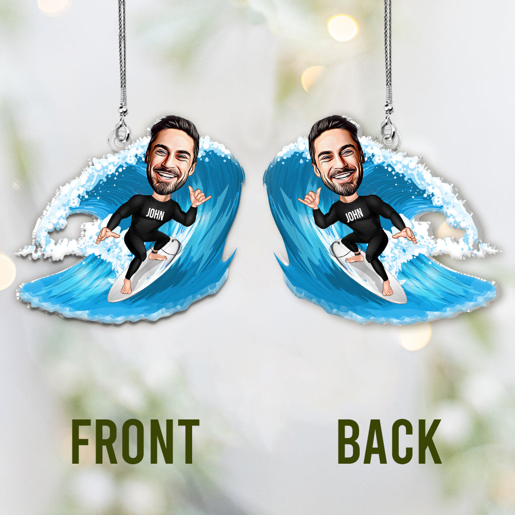 Alles wird dich umbringen, also wähle etwas Lustiges – personalisierter, individuell geformter Surfer-Autoanhänger