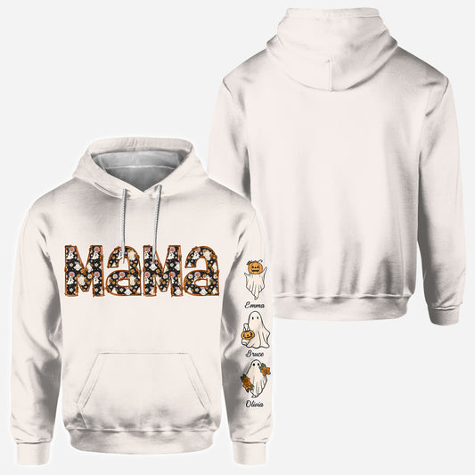 Gruselige Mama Oma - Personalisiertes Mutter-Shirt