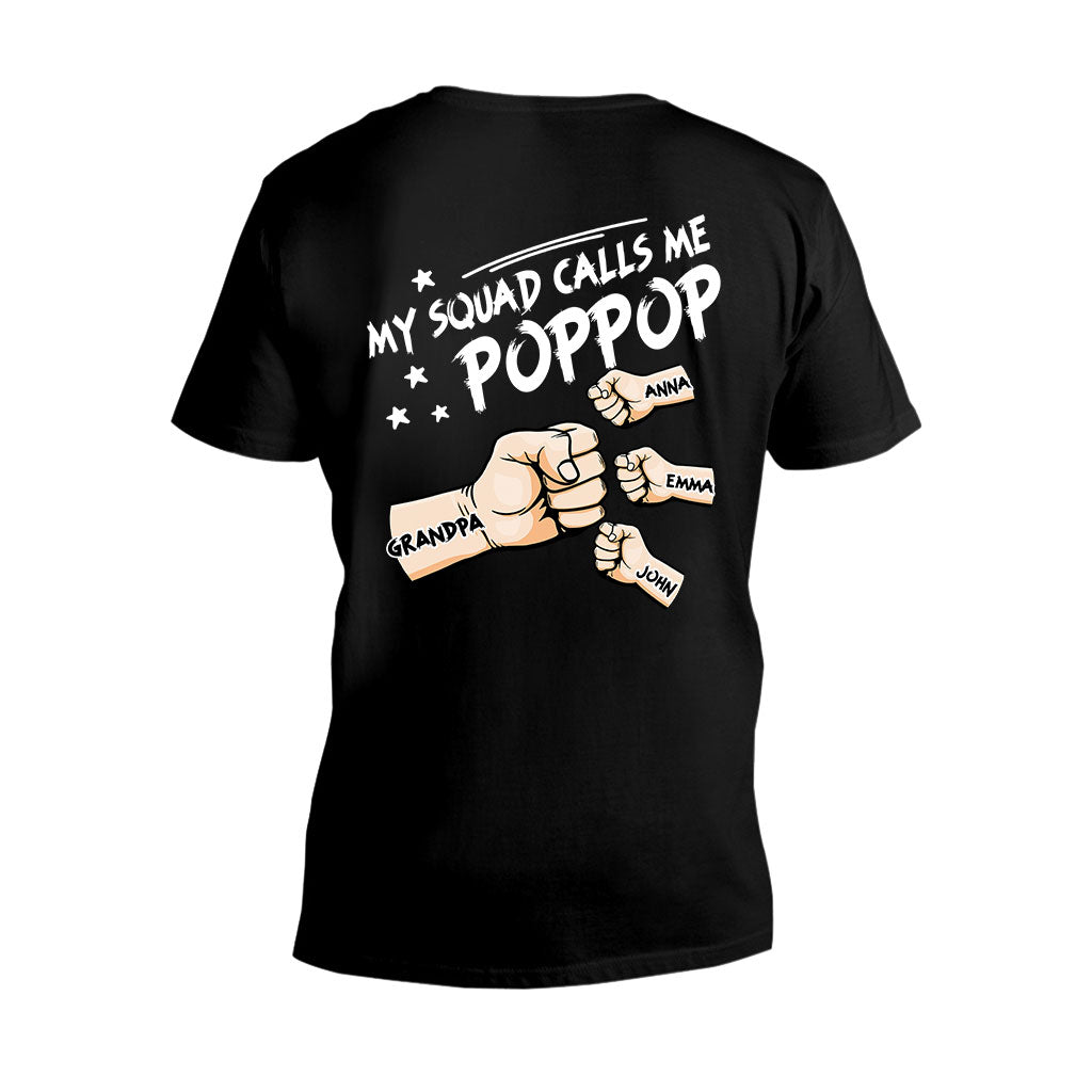 Meine Freunde nennen mich Poppop – Personalisiertes Opa-T-Shirt und Hoodie