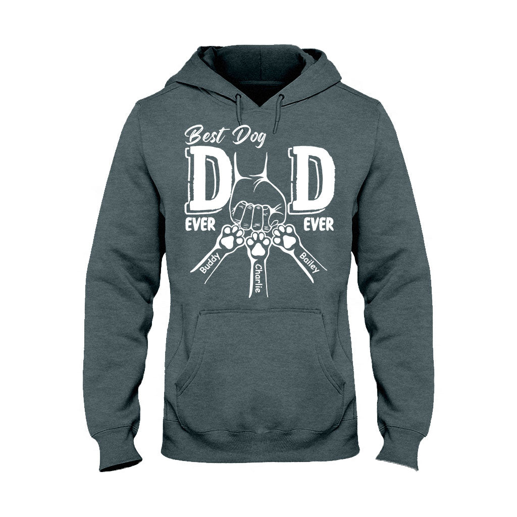 Der beste Hundepapa aller Zeiten – personalisiertes Hunde-T-Shirt und Hoodie