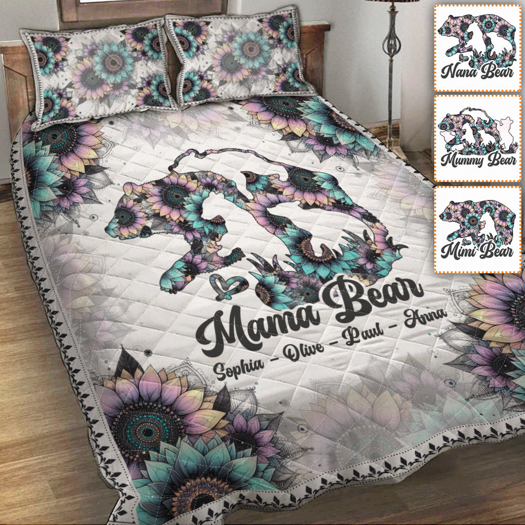 Mama Bär – Personalisiertes Mutter-Quilt-Set