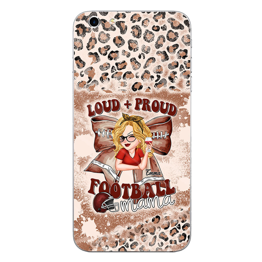 Loud Proud Football Any Title - Personalized Football Clear Phone Case