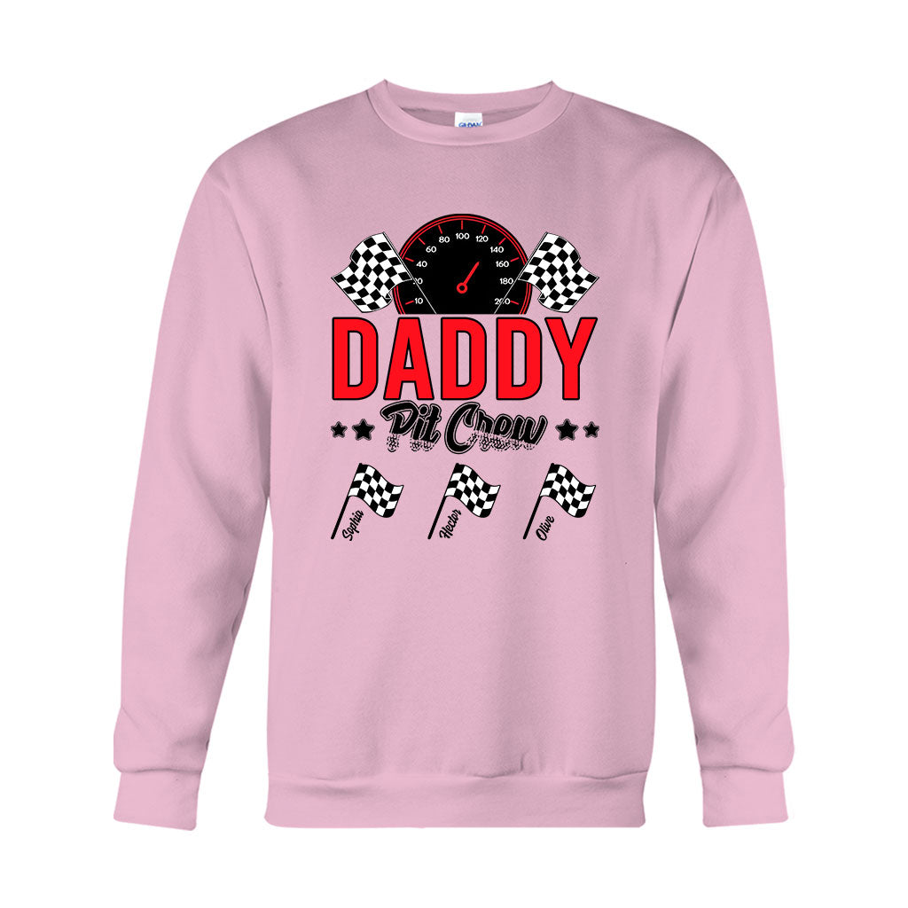 Daddy's Pit Crew Rennflaggen – Personalisiertes Renn-T-Shirt und Hoodie