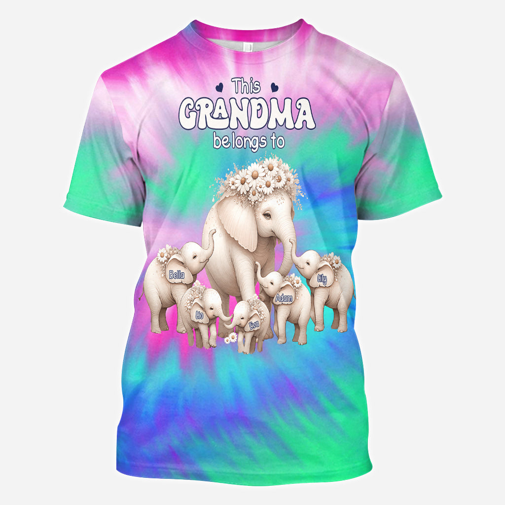 Dieses „Oma gehört Daisy Elephant“-Shirt – personalisiertes „Oma“-Shirt