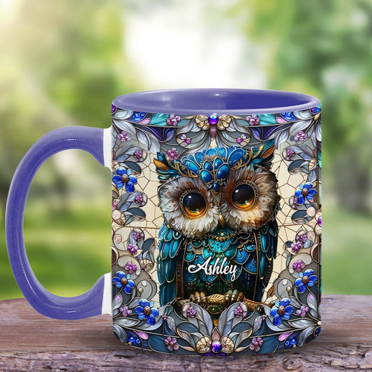 Charmante Eule – Personalisierte Tasse mit Eulenmotiv