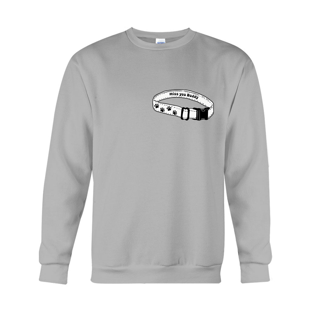 Ich vermisse dich Halsband – Personalisiertes Hunde-T-Shirt und Hoodie