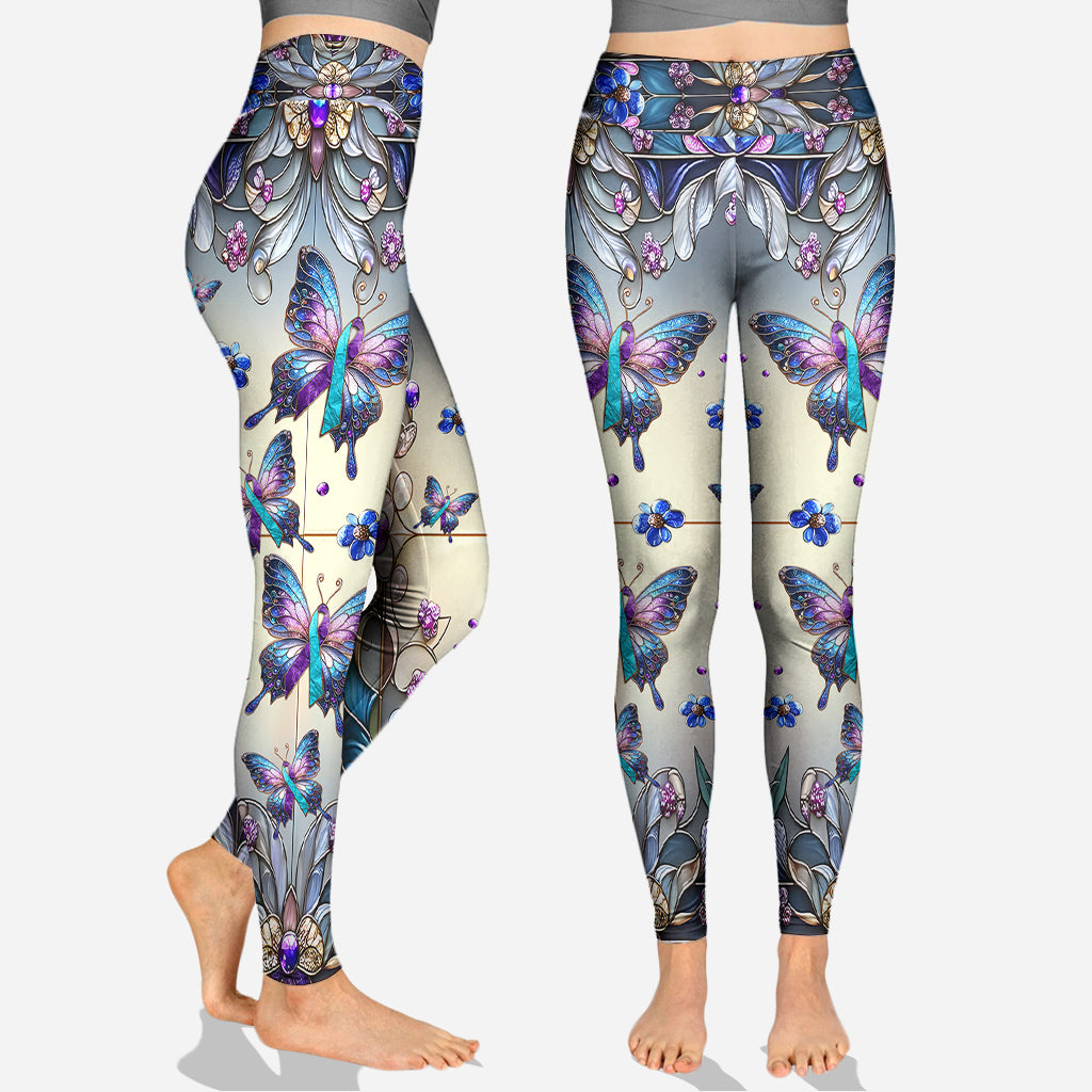 Ich trage Türkis und Lila – Personalisierter Hoodie und Leggings zur Suizidprävention