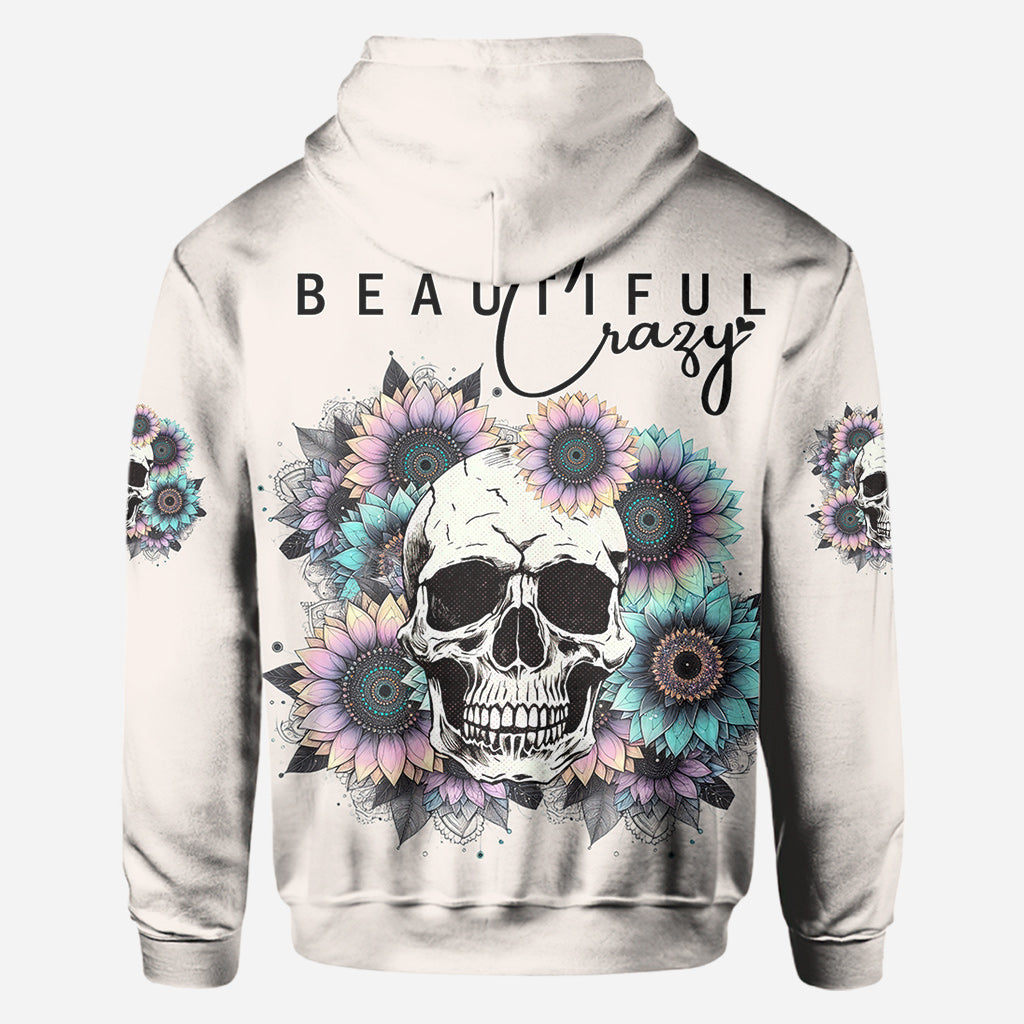 Wunderschön verrückt – personalisiertes Totenkopf-Shirt