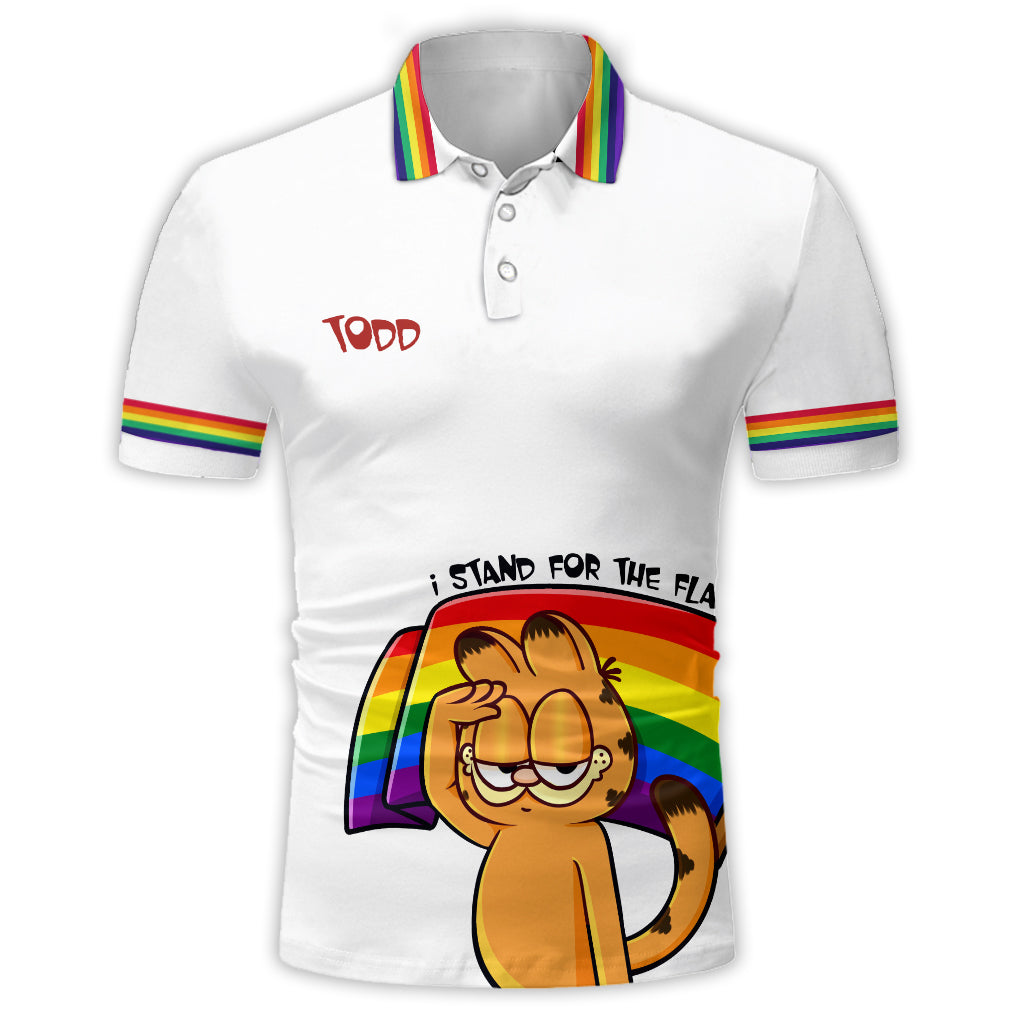 LGBT Pride Month Löwe Das bin ich - Personalisiertes LGBT-Unterstützungs-Poloshirt
