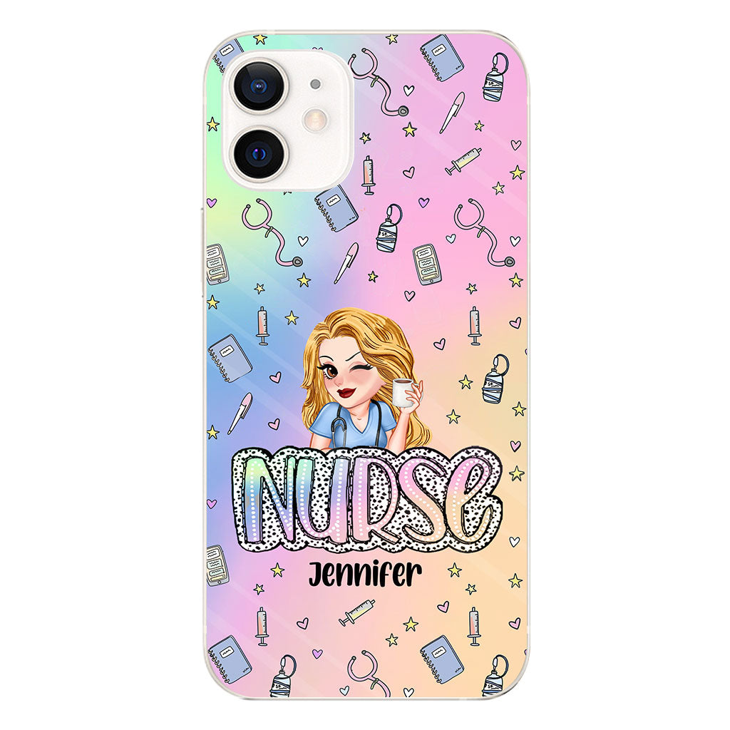 Nurse Life - Personalized Nurse Clear Phone Case