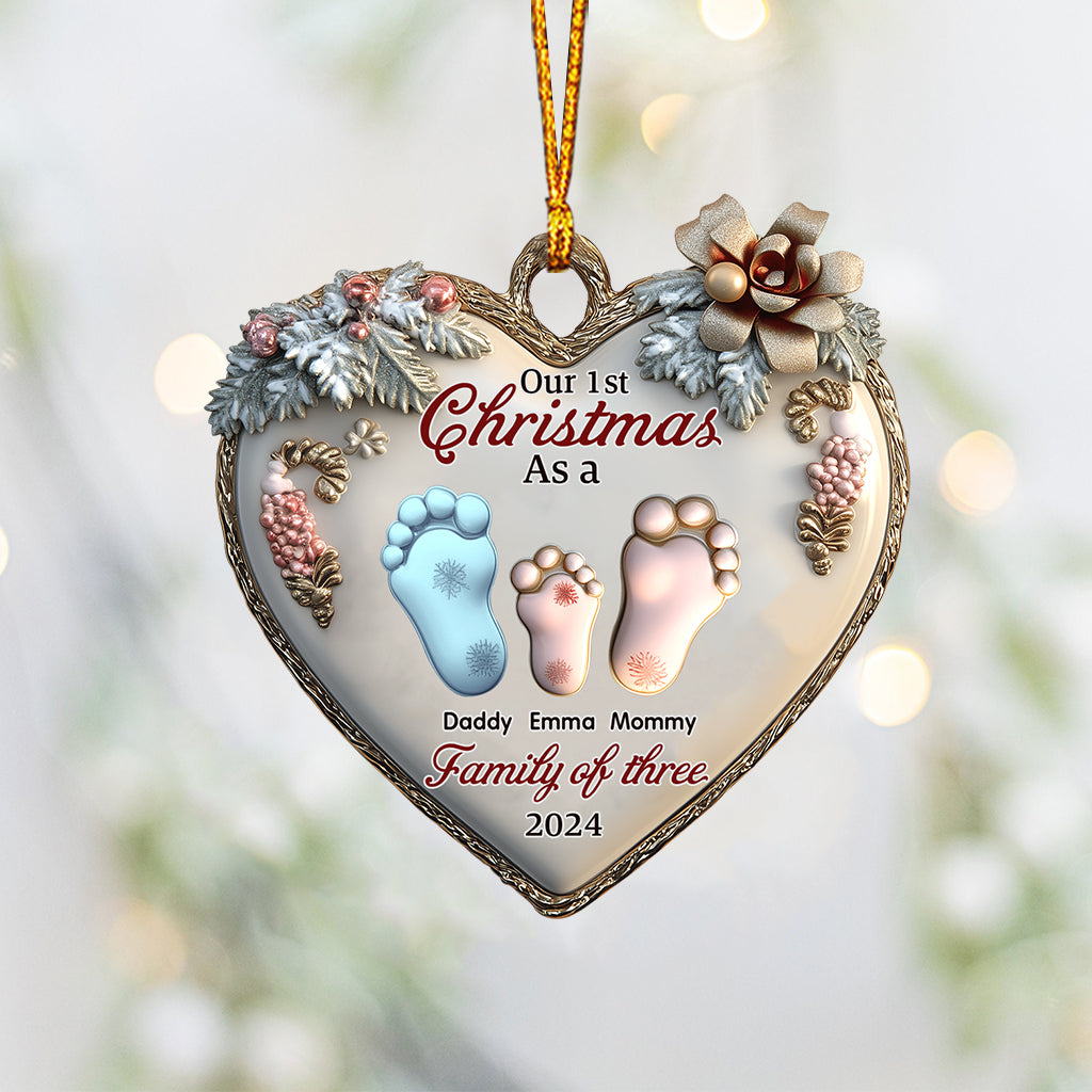 Unser erstes gemeinsames Weihnachtsfest – personalisierter Familienschmuck