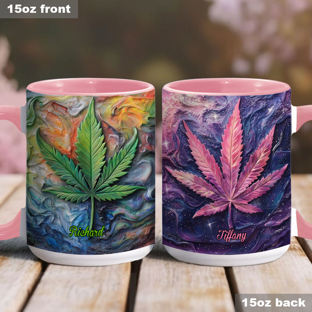 Let's Get Lit - Personalisierter Becher mit Weed-Motiv